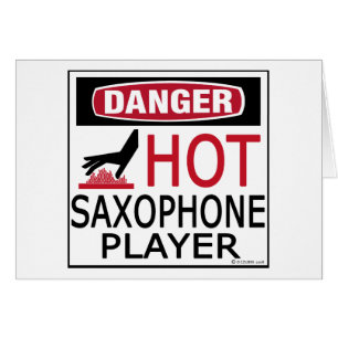 Hot Saxophone Player Cards