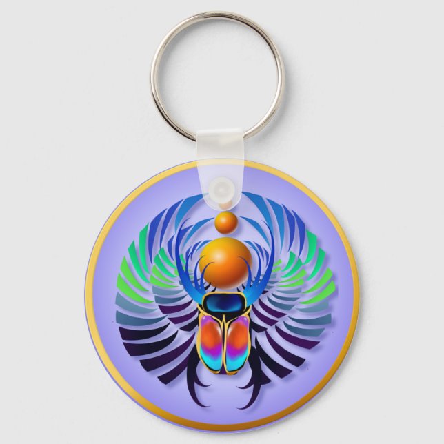 Hot Scarab light Keychains (Front)