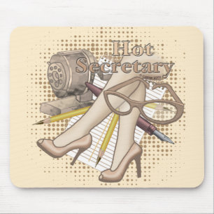 Hot Secretary Mouse Pad