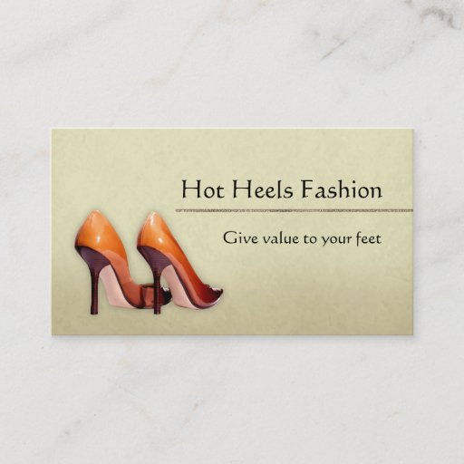 Customizable Hot Shoes Boutique Business Card