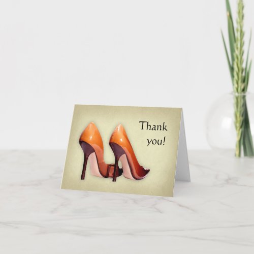 Hot Shoes Thank You Card