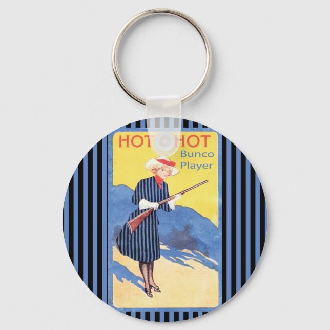 hot shot bunco player keychain (Front)