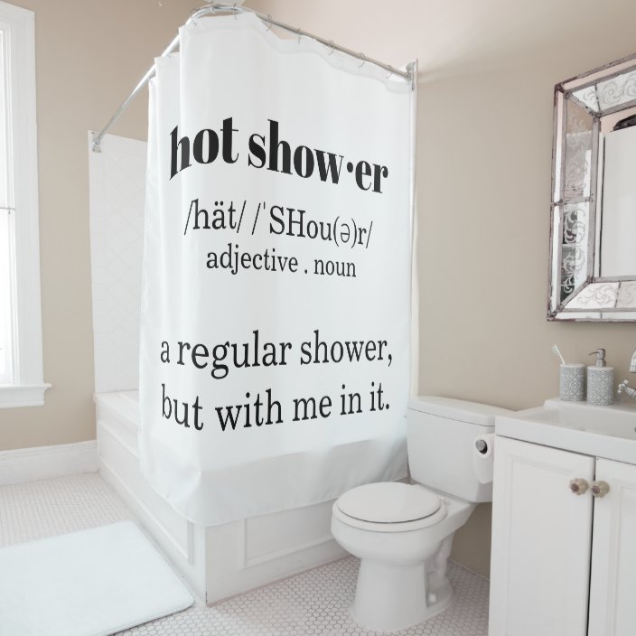 Hot Shower definition shower curtain