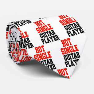 Hot Single Guitar Player Neck Tie