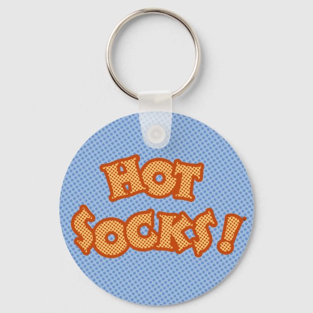 hot socks keychain (Front)