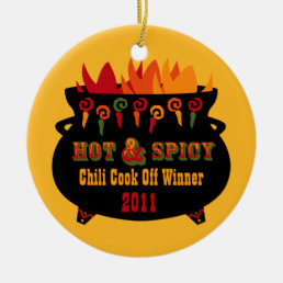 Hot &amp; Spicy Chili Cook Off Ornament
