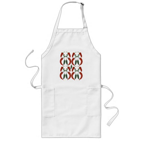 HOT  SPICY Jalapeo Chile Peppers Pattern Art Long Apron