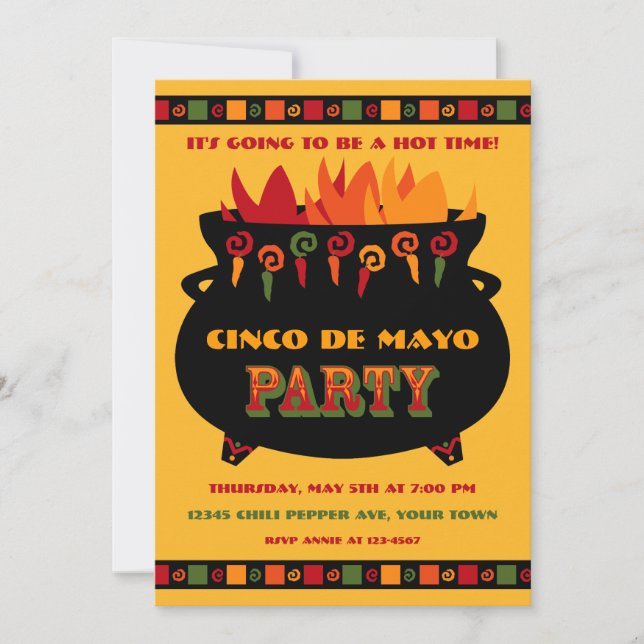 Hot & Spicy Party Invitation (Front)