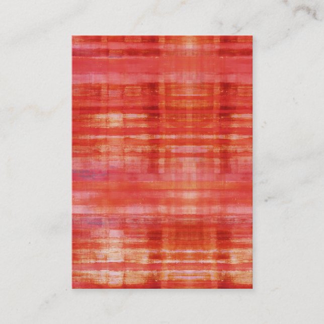Hot Spot Red Abstract Art Business Cards (Front)
