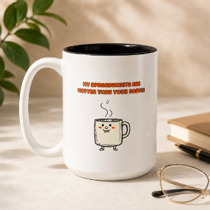 Hot Spreadsheets Office Humor Data Lover Design Two-Tone Coffee Mug