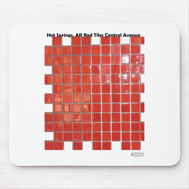 Hot Springs, AR Red Tiles Central Ave Gifts Mouse Pad (Front)