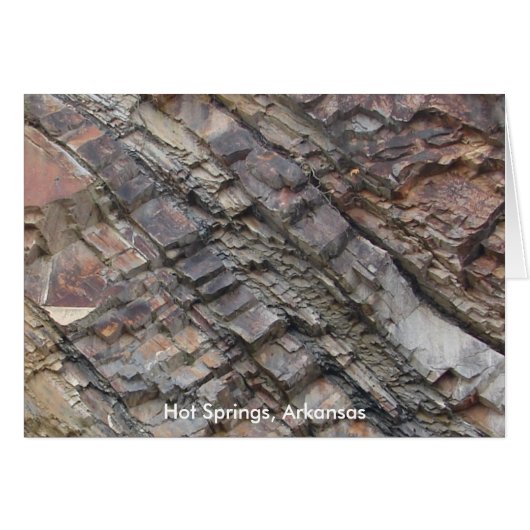 Hot Springs, AR Rock Layers Central Avenue Cards (Front Horizontal)