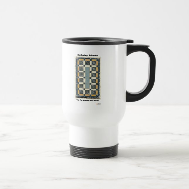 Hot Springs, AR The Maurice Tiles Gifts Apparel Travel Mug (Right)