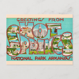 Hot Springs Arkansas Vintage Postcard