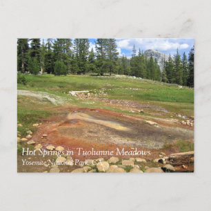 Hot Springs in Tuolumne Meadows, Yosemite, CA Post Postcard