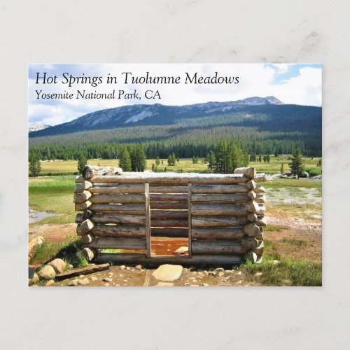 Hot Springs in Tuolumne Meadows Yosemite CA Post Postcard