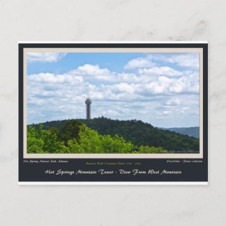 Hot Springs Mountain Tower Centennial Ed Postcard