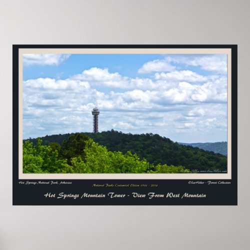 Hot Springs Mountain Tower Centennial Ed Poster