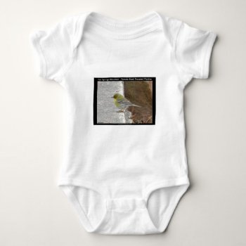 Hot Springs Mt Female Black Throated Warbler Gifts Baby Bodysuit by leehillerloveadvice at Zazzle