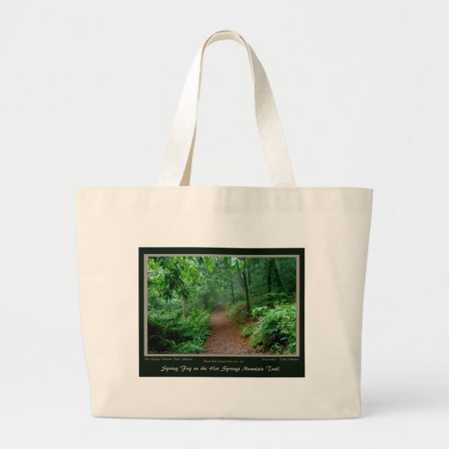 Hot Springs Mt Trail National Park Centennial Ed Large Tote Bag