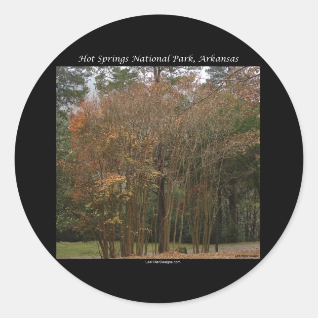 Hot Springs National Park, AR Above the Promenade Classic Round Sticker (Front)