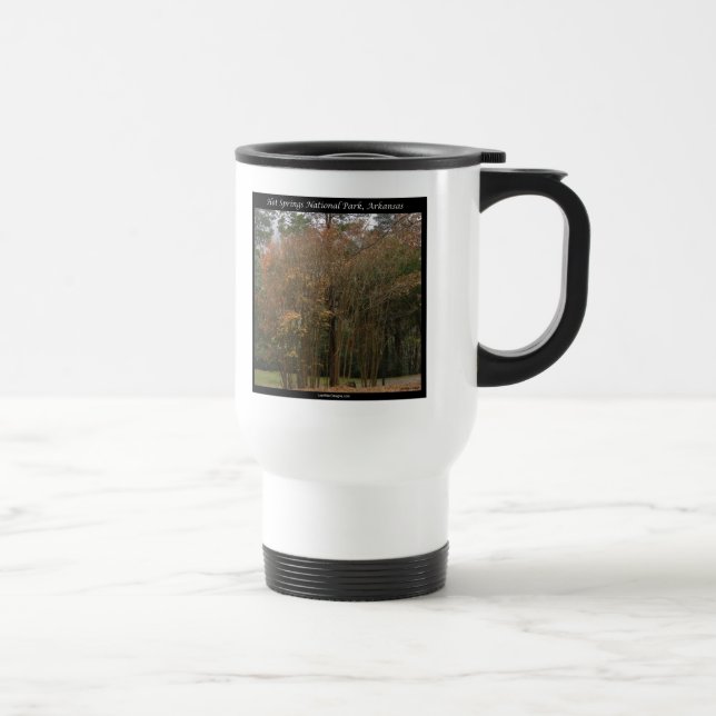 Hot Springs National Park, AR Above the Promenade Travel Mug (Right)