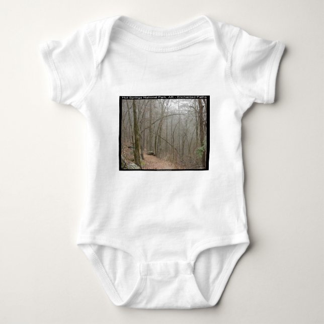 Hot Springs National Park, AR - Enchanted Paths Baby Bodysuit (Front)