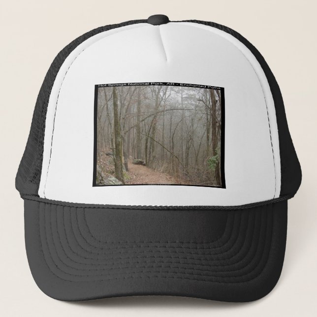 Hot Springs National Park, AR - Enchanted Paths Trucker Hat (Front)