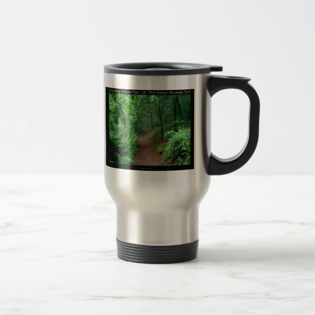 Hot Springs National Park, AR Fading Fog Gifts Travel Mug (Right)