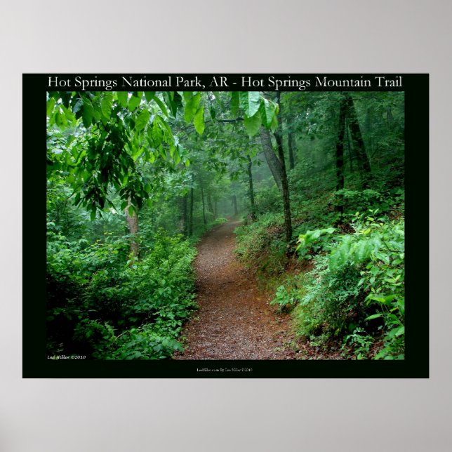 Hot Springs National Park, AR Fading Fog Posters (Front)