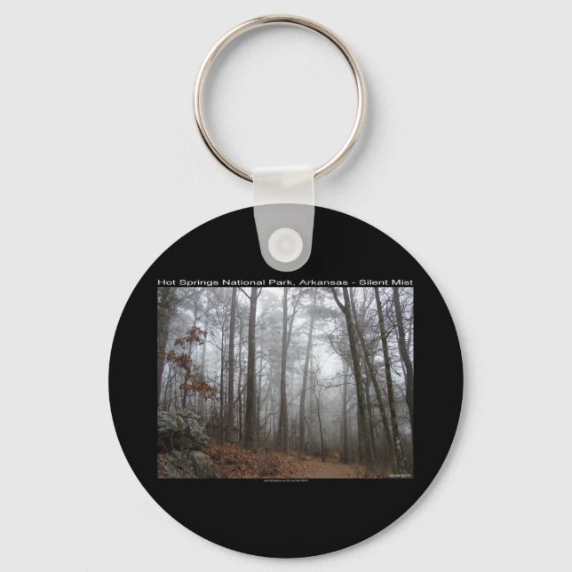 Hot Springs National Park, AR Silent Mist Gifts Keychain (Front)
