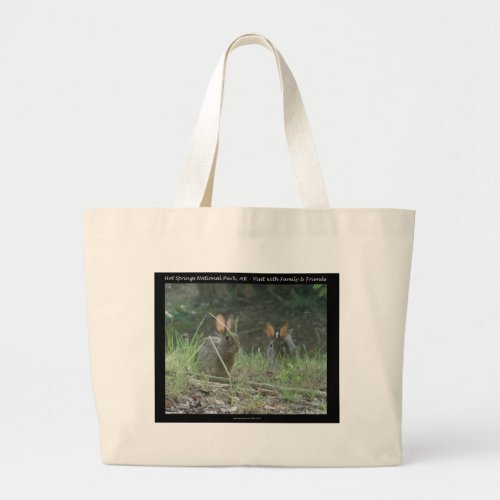 Hot Springs National Park AR  Wild Rabbits Gifts Large Tote Bag