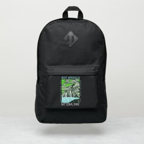 Hot Springs National Park Arkansas Distressed Port Authority Backpack