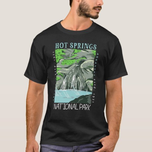 Hot Springs National Park Arkansas Distressed  T_Shirt