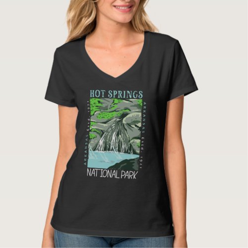 Hot Springs National Park Arkansas Distressed T_Shirt