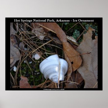 Hot Springs National Park  Arkansas - Ice Ornament Poster by leehillerloveadvice at Zazzle