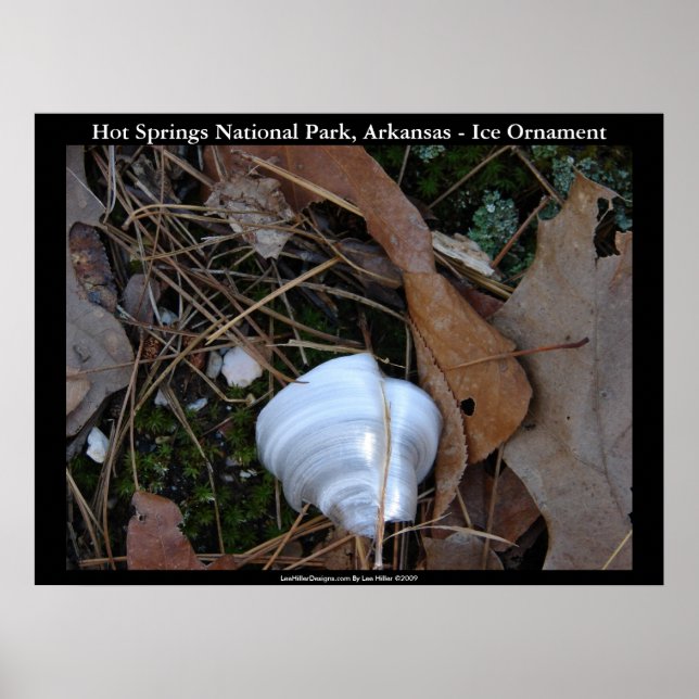 Hot Springs National Park, Arkansas - Ice Ornament Poster (Front)