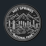 Hot Springs National Park Arkansas Monoline Magnet<br><div class="desc">Hot Springs monoline design. Hot Springs National Park is in central Garland County,  Arkansas,  adjacent to the city of Hot Springs,  the county seat.</div>