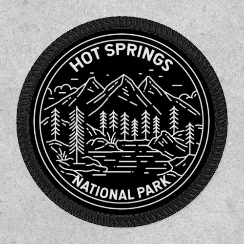Hot Springs National Park Arkansas Monoline Patch
