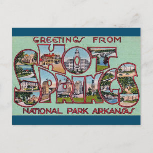Hot Springs National Park Arkansas Postcard
