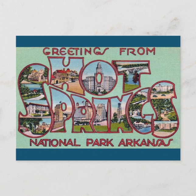 Hot Springs National Park Arkansas Postcard (Front)