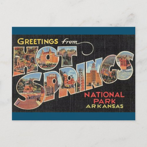 Hot Springs National Park Arkansas Postcard