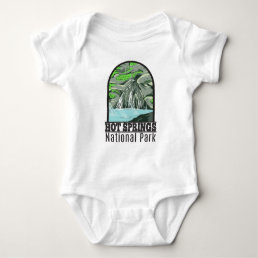 Hot Springs National Park Arkansas Vintage  Baby Bodysuit