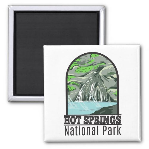 Hot Springs National Park Arkansas Vintage  Magnet