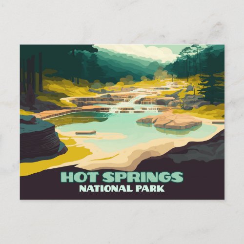 Hot Springs National Park Arkansas Vintage Retro Postcard