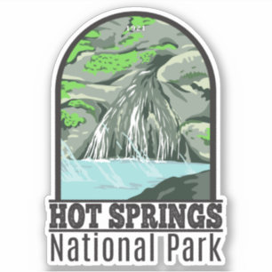 Hot Springs National Park Arkansas Vintage Sticker