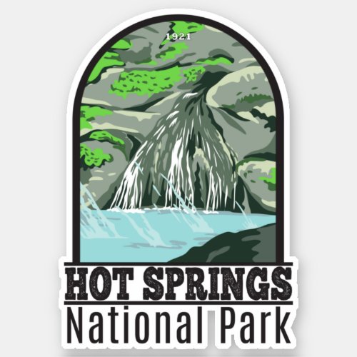 Hot Springs National Park Arkansas Vintage Sticker