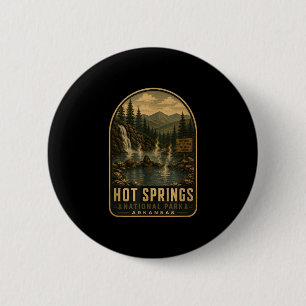 Hot springs national park bigfoot vintage button