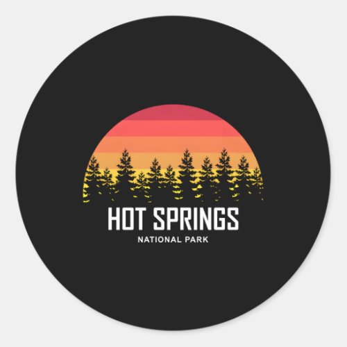 Hot Springs National Park Classic Round Sticker