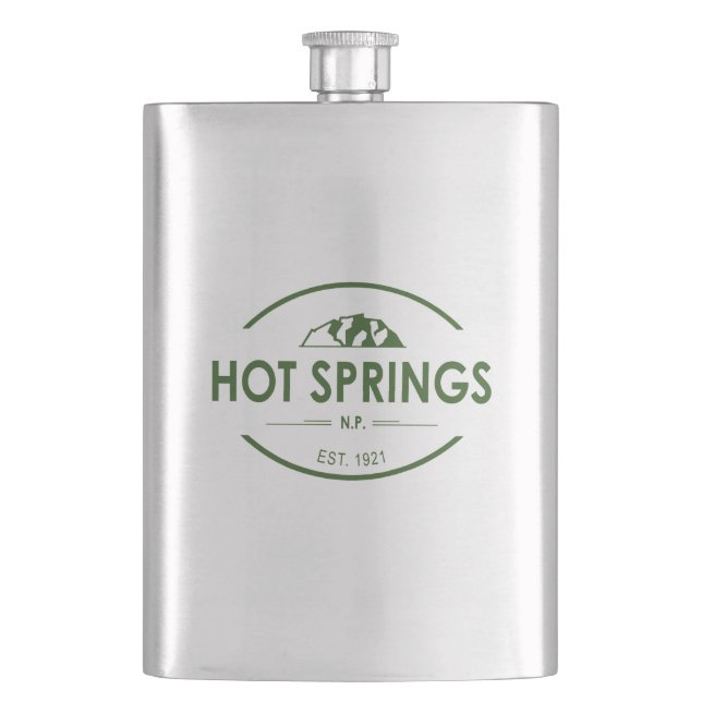 Hot Springs National Park Flask (Front)